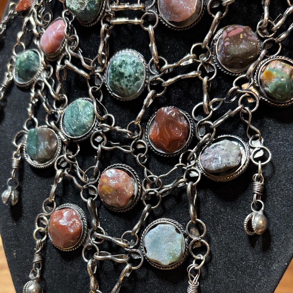 Multi-Stone Statement Necklace - image 6